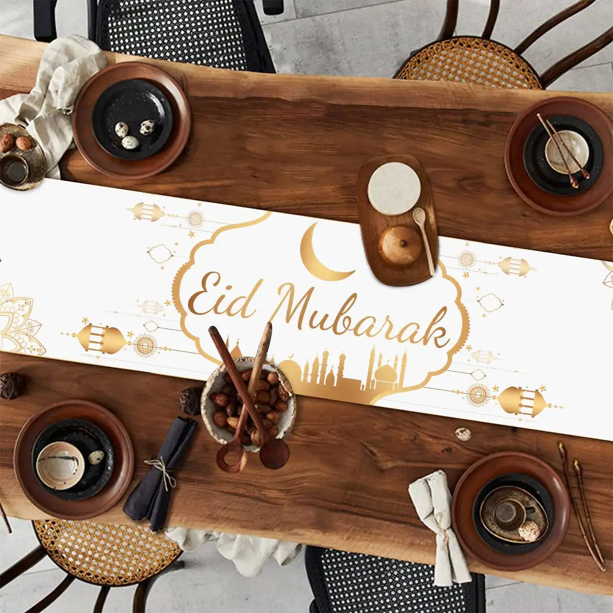 مفارش طاولة رمضان كريم ديكور شهر رمضان 2025 للمنزل